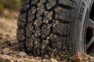 Landpioneer B61 tread blocks and grooves designed for gravel and loose surfaces