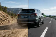 all weather tire transitioning from off road trail to highway driving